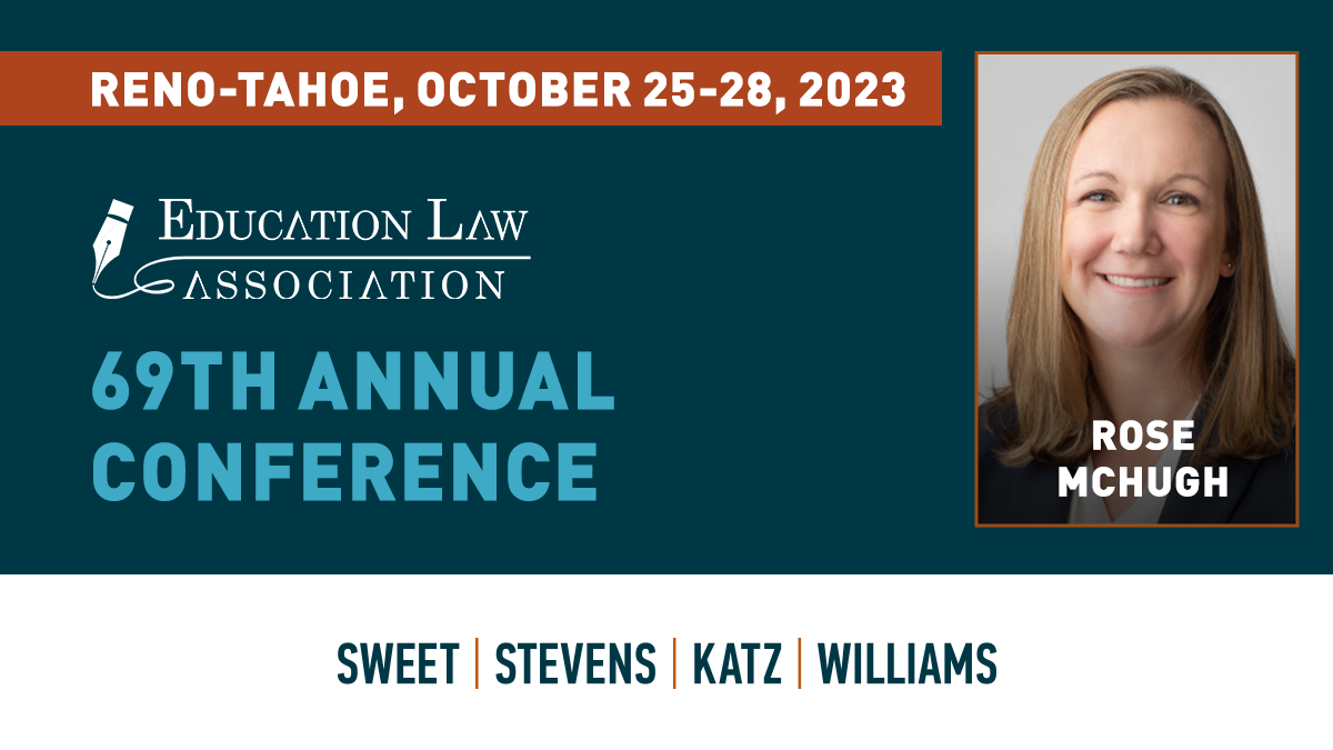 Rose McHugh to Speak at Educational Law Association Conference Bucks